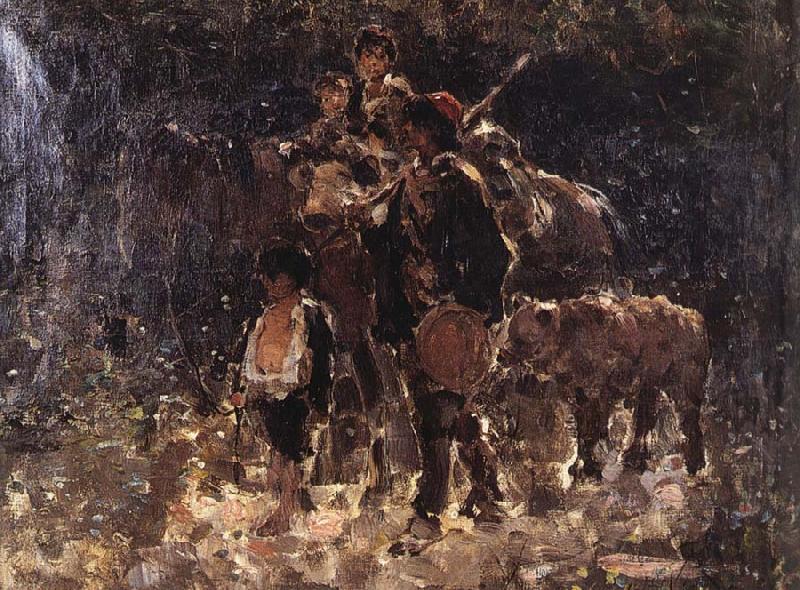 Nicolae Grigorescu Gypsies with Bear Sweden oil painting art